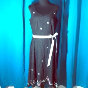 Black with floral details, by Dress Barn